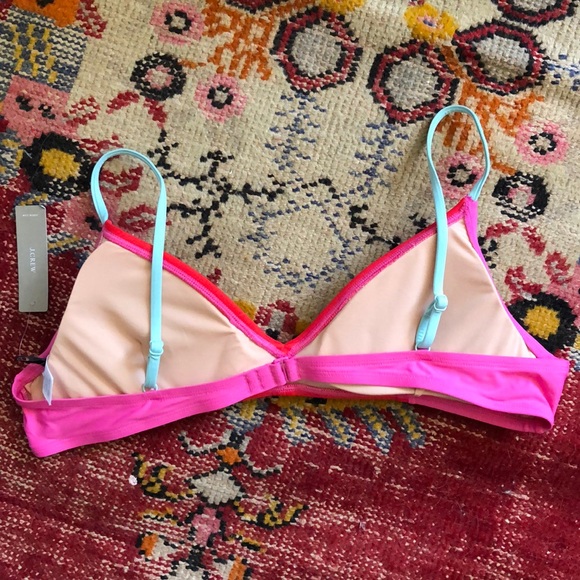 FINAL SALE J. Crew Colorblock Bikini Top - Picture 3 of 3